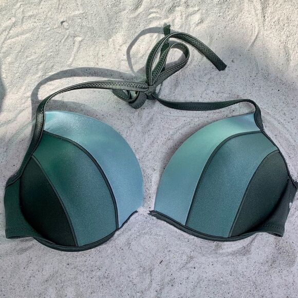 SHADES OF GREEN SHADE & SHORE SWIM TOP 36C NWOT - Picture 2 of 4